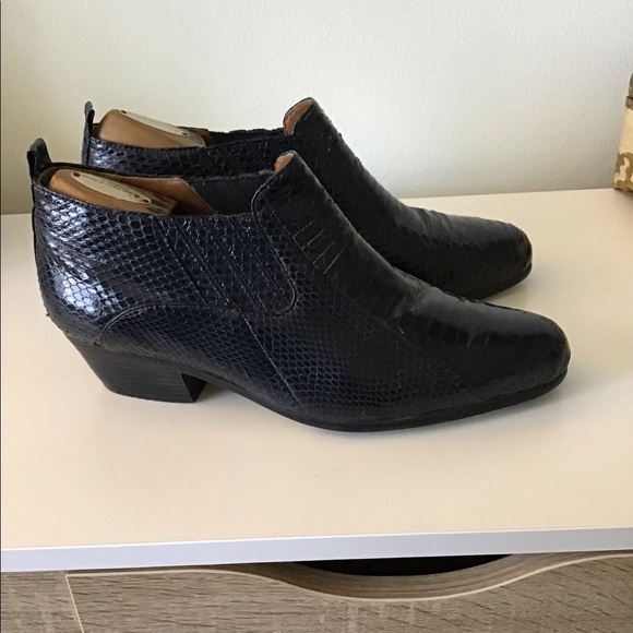 GIORGIO BRUTINI SNAKE SKIN MENS SHOE NAVY BLUE - Picture 2 of 3